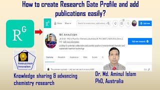 How to create Research Gate profile and add article [upl. by Inait527]