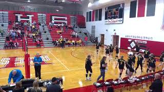 Hicksville JV Volleyball vs Edgerton [upl. by Ahsatak]