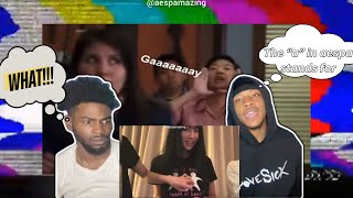 The “a” in aespa stands for gaaaaaaay insta live edition reaction [upl. by Danita]