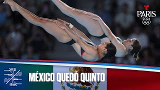 México quinto en clavados sincronizados 10 m femenino  Juegos Olímpicos París 2024 [upl. by Htor]