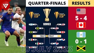 Results QuarterFinals of CONCACAF Gold Cup 2023 as of 10 July 2023 [upl. by Niro]