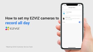 How to set my EZVIZ cameras to record all day [upl. by Buine577]