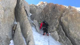 Voie contamine Grisolle Mt Blanc du Tacul [upl. by Rammus]