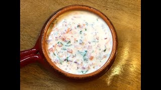 Raita Recipe  Raita for BiryaniPulav  रायता बनाने की विधि  Onion Raita  Onion Raita for Biryani [upl. by Etteyafal]