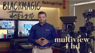 BlackMagic Design Multiview 4 HD Monitor 4 sources simultaneously [upl. by Thgiled]