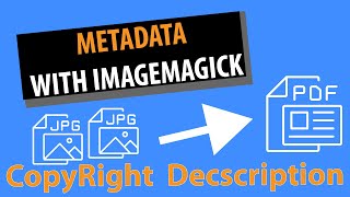 How to use metadata and create pdfs of images using ImageMagick [upl. by Adnahsar]