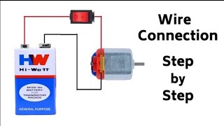 How to Connect DC Motor to direct Light😲 [upl. by Sarnoff]