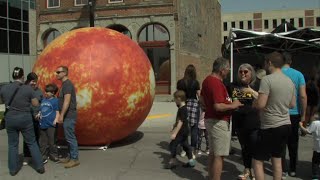 Downtown Terre Haute buzzed with life during the Eclipse Festival on Monday [upl. by Latif942]