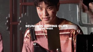 Seungmin editing clips 2  STAYWEEK [upl. by Arza968]