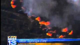 Bear Springs fire still burning [upl. by Bonnibelle]