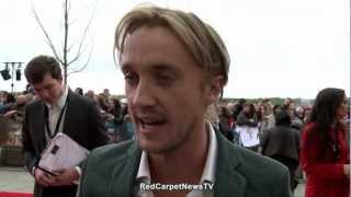 Tom Felton Interview  Harry Potter Studio Tour Opening [upl. by Cowan]