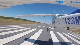 Gusty Crosswind Landings  MzeroA Flight Training [upl. by Nalak586]