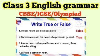 Class 3 English grammar class 3 English English grammar worksheet class 3 grade 3 [upl. by Nnaeiram]