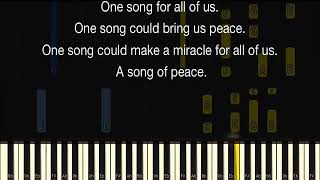 KARAOKE  Song of Peace  Choir Song for Children [upl. by Alvina]