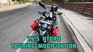 TVS Ntorq Touring Modification❤️ ntorq modified youtuber dailyvlog viralvideo trending vlog [upl. by Nosnar]