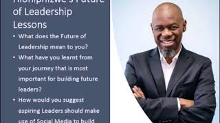 The Future Leader Interview with Hloniphizwe J Mtolo [upl. by Kcirdnek]