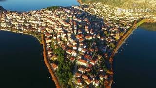 Kastoria autumn from air  Καστοριά Φθινόπωρο [upl. by Arika]