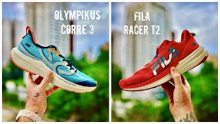 REVIEW ESPECIAL OLYMPIKUS CORRE 3 VS FILA RACER T2 [upl. by Fernald234]