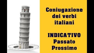 Coniugazione verbi italiani Indicativo – Passato Prossimo [upl. by Scot]