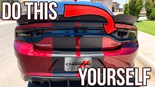 How to tint Charger tail lights with Lightwrap [upl. by Tirrej]