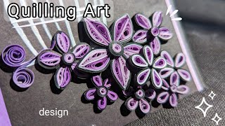 Quilling art design  quilling paper art wall hanging  greeting card design [upl. by Orlanta21]