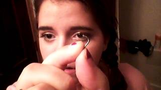 Easy way to put in an L shaped nose piercing [upl. by Baniez396]