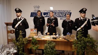 Operazione antidroga dei carabinieri 9 arresti sequestrati 7 chili di droga e 17 mila euro [upl. by Ambie]