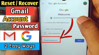 How to Reset or Recover Gmail Account Password if Forgotten 2024 [upl. by Nnaecyoj190]