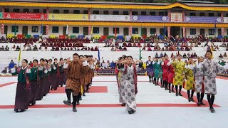 Boedra Dance  Traditional Bhutanese Dance  Bhutanese dance  Rangjung Woesel Choeling Monastery [upl. by Plate]