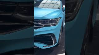 CAXVINYL Factory Direct HD PET Liner Flat Matte Sky Blue Car Wrap [upl. by Eilsehc349]