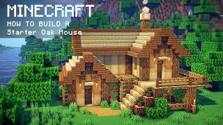 Minecraft How To Build a Starter Oak House [upl. by Fagin290]