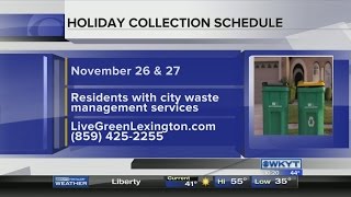 Waste Management Services  Holiday Collection Schedule [upl. by Airak]