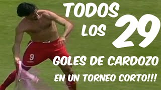 Los 29 goles de Jose Saturnino Cardozo en el apertura 2002 [upl. by Miksen]