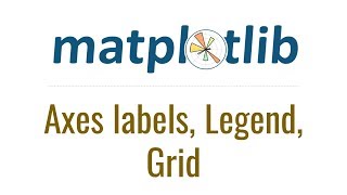 Matplotlib Tutorial 3  Axes labels Legend Grid [upl. by Ocirema624]