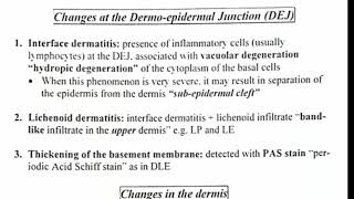 7 Histopathology 👉 interface dermatitis amp lichenoid dermatitis [upl. by Nerfe926]