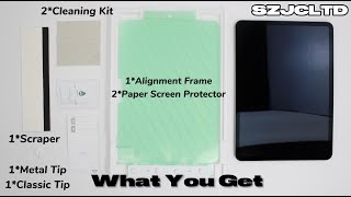 Paper Screen Protector Installtaion Tutorial for New iPad Series 2024 [upl. by Aver68]