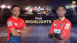 Fortune Barishal vs Comilla Victorians Highlights  Final  Season 8  BBPL 2022 [upl. by Nerrawed464]