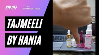 Tajmeeli by Hania  utter rip off and complete disappointment  24k gold serum MilkyU serum [upl. by Medrek]