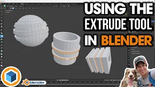 Getting Started with the EXTRUDE TOOL in Blender [upl. by Yenor418]