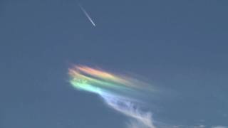 Rare Rainbow Cloud Phenomena known as a Circumhorizontal Arc [upl. by Bohi]