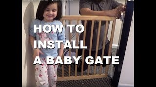 BabyStart Wooden No Trip Gate Installation [upl. by Fiorenza855]