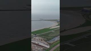 hoorn ijsselmeer drone dji stad strand droneflight water brug fietspad reuring wandelen [upl. by Evvie]