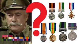 Dads Army What were the Campaign Medals of Captain Square [upl. by Aikemat197]