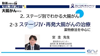 【動画で知ろう！！もっと知ってほしい大腸がんのこと】２．ステージ別でわかる大腸がん ２－３ ステージⅣ・再発大腸がんの治療 [upl. by Nere49]