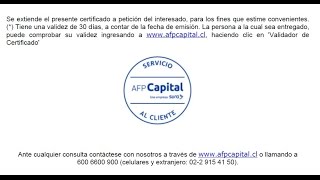 Certificado de Residencia Gratis con AFP Capital Sura VERSIÓN EXPRESS Tramite en Línea [upl. by Hayott162]