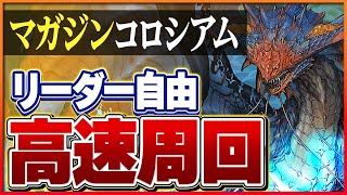 【マガジンコロシアム】ネロミェールで攻略！リーダー自由に報酬ゲット！【パズドラ】 [upl. by Enelyt]