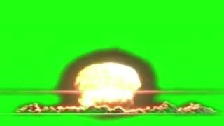 Nuclear Bomb Explosion green screen [upl. by Repsihw]