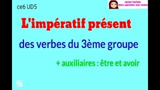 Limpératif présent des verbes du 3ème groupe [upl. by Chad]