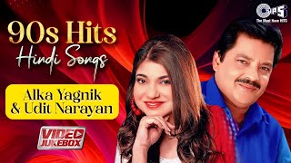 90s Hits Hindi Songs Of Alka Yagnik amp Udit Narayan  90s Evergreen Love Songs  Hindi Songs Jukebox [upl. by Lokkin]