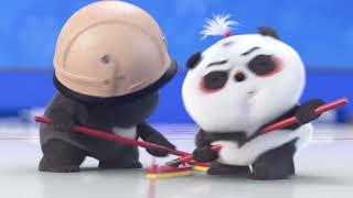 【Bamboo Panda❤️】Target on Bamboo 🐼 Curling Show Time  Short Animation  熊猫班卜 panda パンダ curling [upl. by Teloiv418]